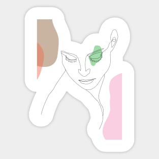 Woman face Sticker